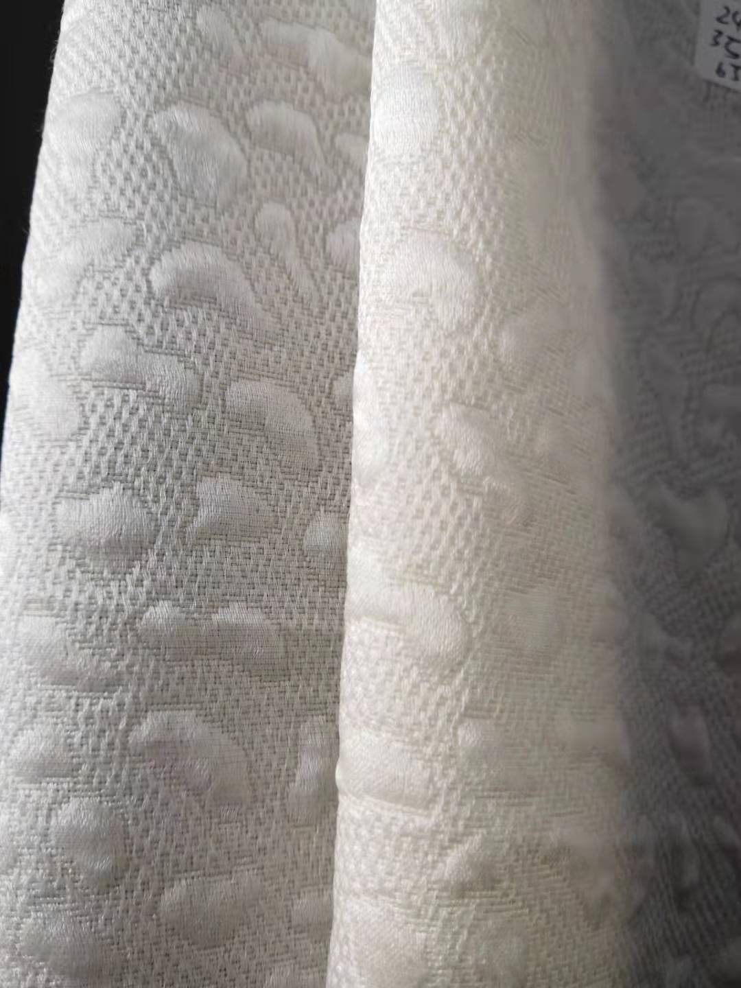 Silk Wool Jacquard Fabric Dress