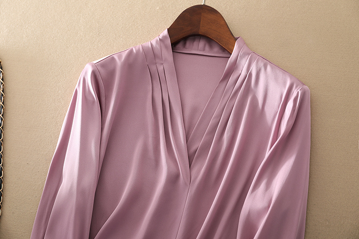 silk blouse pink blouse for lady