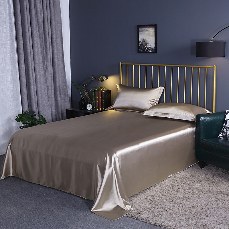 Best Organic Navy Blue Pure Silk Bed Sheets King Sale