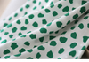 Digital Printed Green Dot Knee Length Silk Skirt