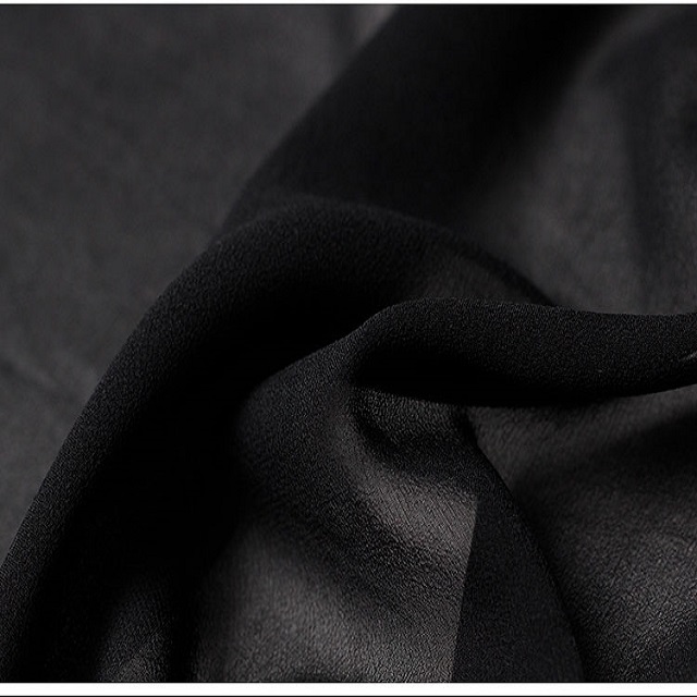 Black Silk Fabric by The Yard for Sale