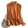 Liberty Silk Shirt Styles in Orange 